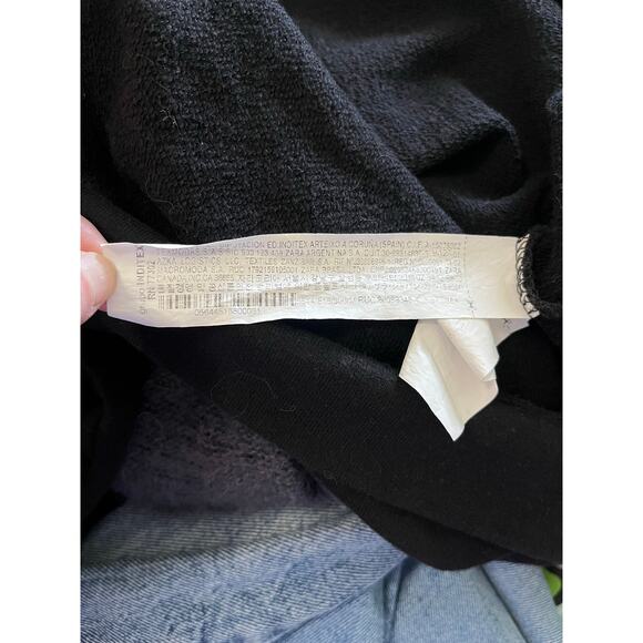 Zara Disney | Minnie Mouse Sweatshirt Black Women's Size Med 100% Cotton - Picture 5 of 5